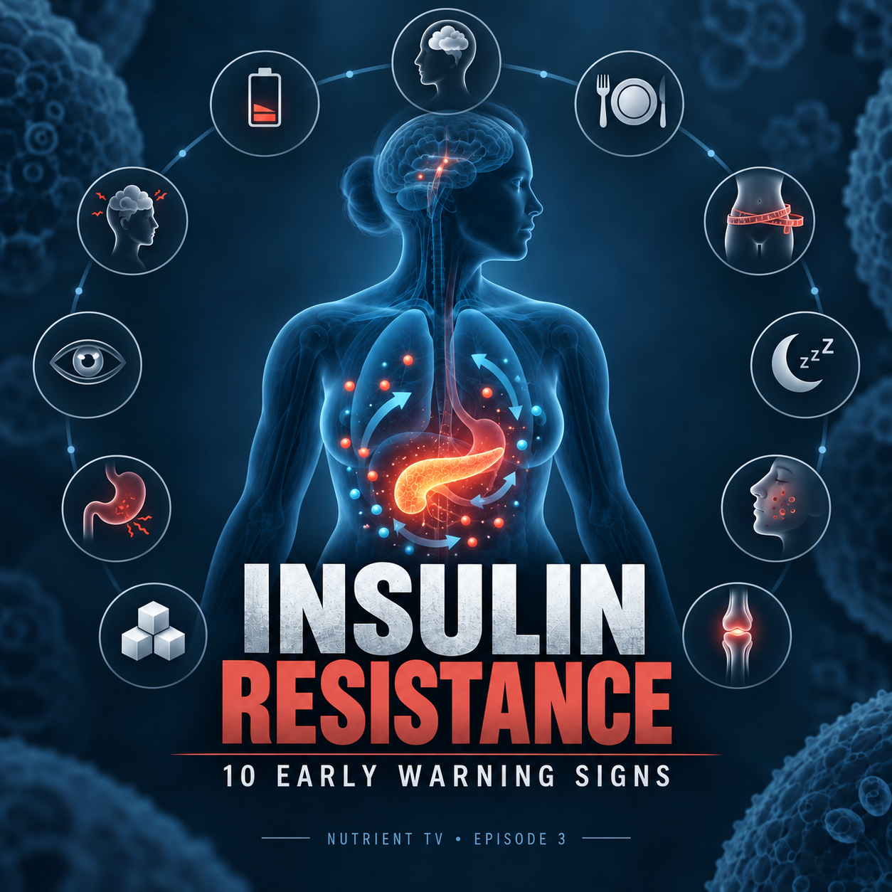 How Insulin Resistance Silently Develops: 10 Early Warning Signs You Shouldn't Ignore — Nutrient TV Episode 3 article illustration