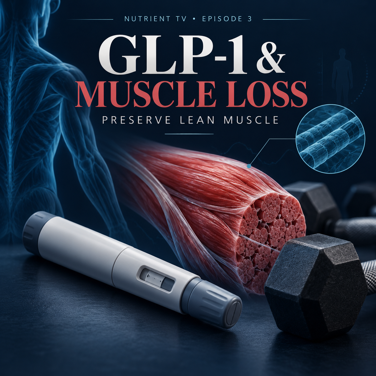 GLP-1 Medications and Muscle Loss: Why Preserving Lean Muscle Matters During Weight Loss — Nutrient TV Episode 3 article illustration