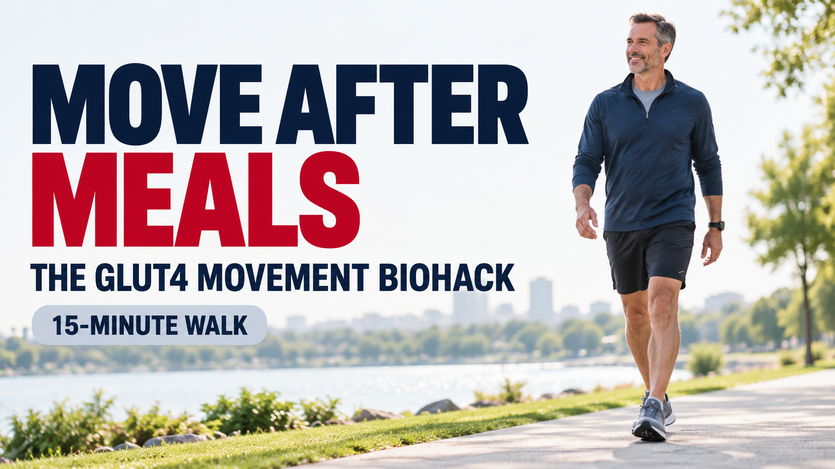 The GLUT4 Move with a woman walking outdoors
